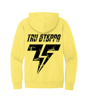 Load image into Gallery viewer, “TS Lighting Struck” TS Monogram Hoodie (Light Yellow)
